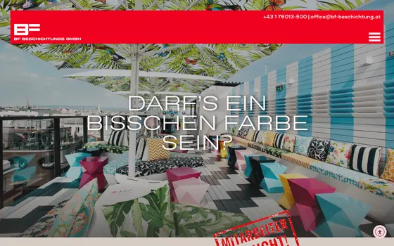 Startseite von BF Beschichtung