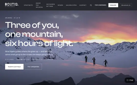 Startseite von boutiq.experiences