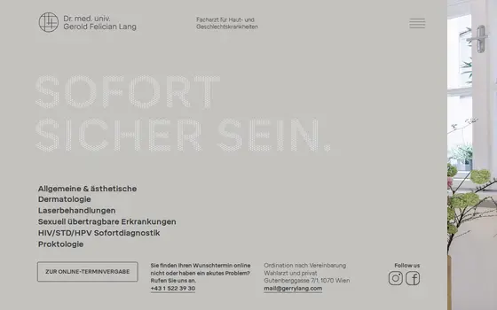 Startseite von Dr. Gerold Lang