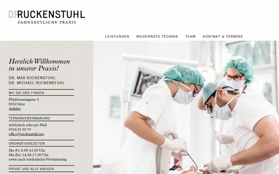 Startseite von Dr. Ruckenstuhl