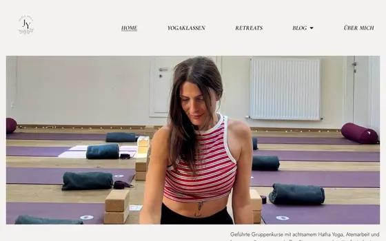 Startseite von Jools Yoga