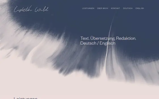 Startseite von Lisbeth Wild
