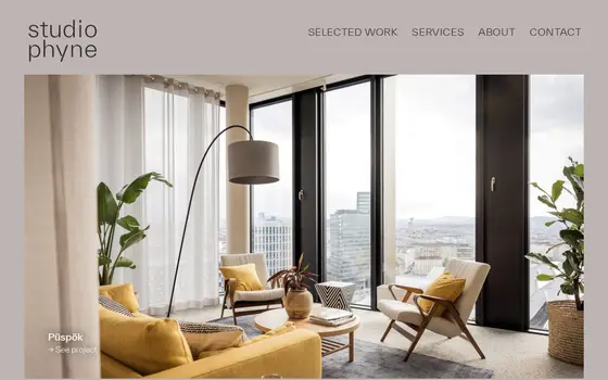 Startseite von Studio Phyne