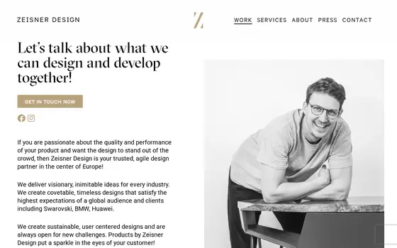 Startseite von Zeisner Design